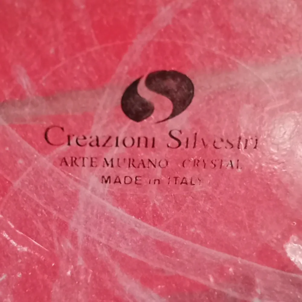 Vintage ARTE MURANO Crystal. By, Creazioni Silverstri. ITALY. Fanciful Shape. - Picture 5 of 16